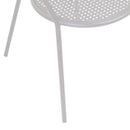 Sedia da Giardino 55x49x89cm in Ferro Ivrea Bianca