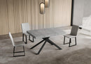 Tavolo Allungabile 140-224x80x74 cm Niket Cemento Gambe Antracite