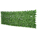 Arella Siepe Sintetica Artificiale 3x1m per Balcone e Giardino Foglie di Acero Verdi