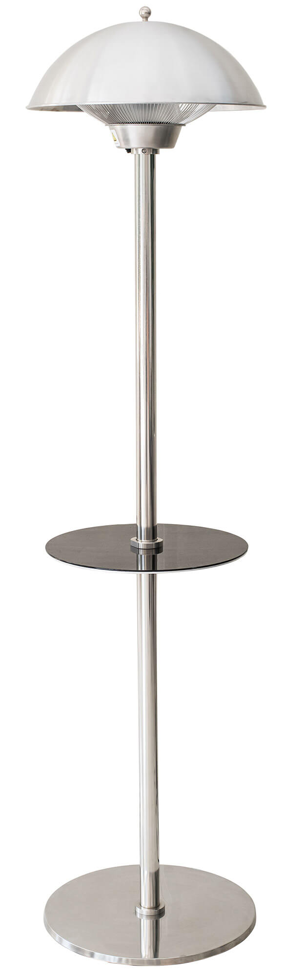 Stufa Elettrica ad Infrarossi Ø50 cm a Piantana 2000W con Tavolino per Esterni Nera online