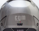 Casco Jet per Scooter Visiera Lunga CGM Illinois 129A Argento Varie Misure