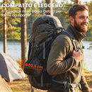 Set di Pentole Campeggio 4-5 Persone, Cucina Campeggio Alluminio, Grigio      