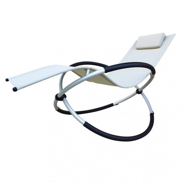 sconto Dondolo Cerboli con Cuscino 77x152x85 h cm in Alluminio Grigio