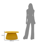 Tavolinetto Geax Senape Ø70x35 cm in Plastica Senape      