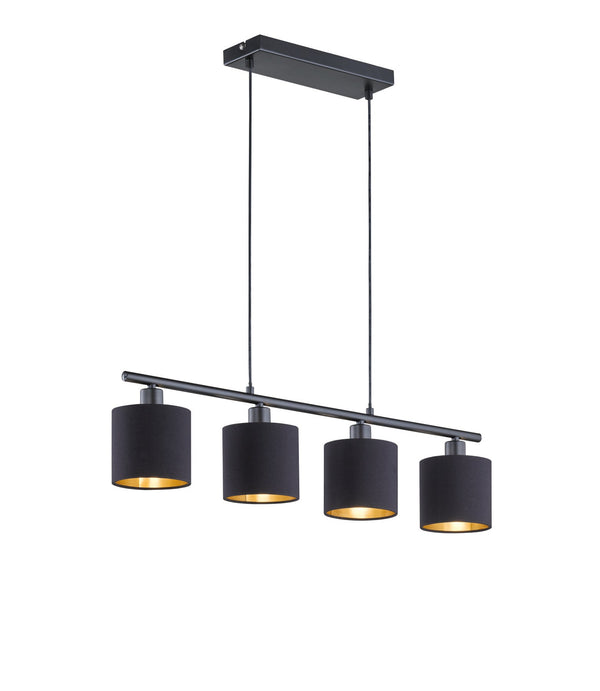 Lampada a Sospensione da Interno E14 in Metallo Nero Opaco sconto