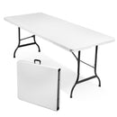 Tavolo Catering Rettangolare Pieghevole 180x70x74 cm Bianco