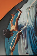 Stampa con LED su Tela Dancer 60x3,5x90 cm in Tela e Plastica e MDF Multicolor      