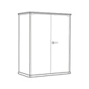 Armadio da Esterno Keter Cortina Alto 140x73,6x170,4 cm in Evothech+ Grigio 