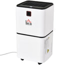 Deumidificatore 2L Massimo 25m2 Capacità 11,2L/24h 178W  Bianco
