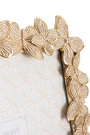 Cornice Farfalle Glod 27,5x2,6x32,5 cm in Resina e Vetro Oro      