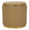 Puff con Contenitore London Marrone Ø46,5x44 cm in Pino e MDF e Spugna e Metallo e PU