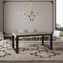 Tavolo Allungabile 180-440x90x77 cm Tecno Tortora Telaio Antracite 