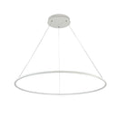 Lampada pendente Modern in Metallo Nola Bianco