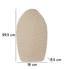 Vaso Dune Tall 18x9,5x29,5 cm in Ferro Crema      