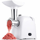 Tritacarne Elettrico Potenza 1000W con Lame in Acciaio Inox e Accessori Bianco      