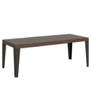 Tavolo Allungabile 180-440x90x77 cm Flame Premium Noce Telaio Antracite