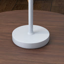 Lampada da Tavolo Portatile Ø11,2x36,5 cm in Acrilico e Metallo Grigio