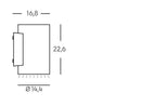 Applique da Esterno a LED 20W 4000K Sovil Corten