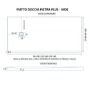 Piatto Doccia in Pietra Bonussi Canton Marrone Varie Misure