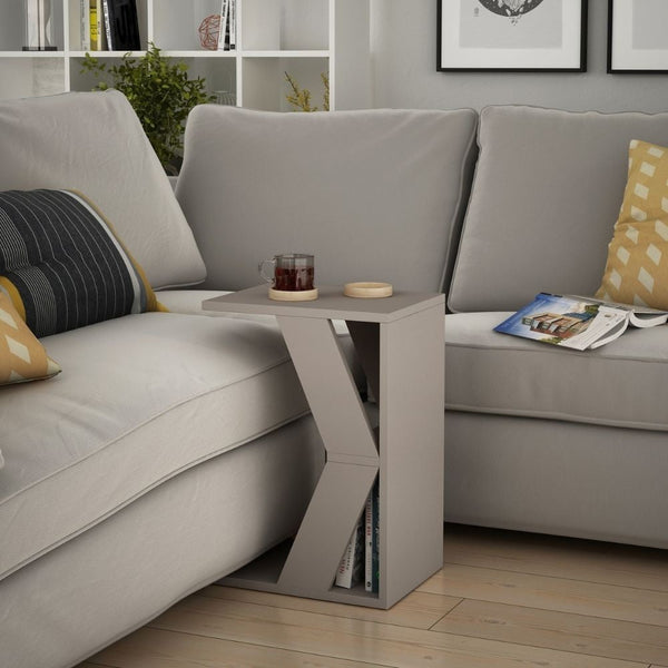 acquista Tavolino da divano porta computer 30x40x57 cm Naze tortora