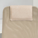 Sedia da Ufficio Ergonomica Girevole con Reclinazione Altezza Regolabile 58x61x115-125 cm Beige  