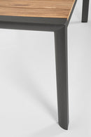 Tavolo da Giardino 180x90x75 cm in Alluminio Cameron Antracite