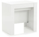 Consolle Allungabile 54/252x78,5x78 cm in Melamina Bianco Lucido
