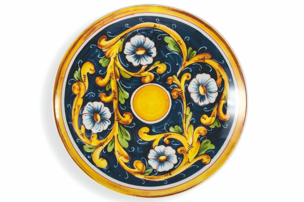 sconto Set 6 Piatti Frutta Ø19 cm in Porcellana Decoro Mediterraneo Villa d'Este Home Tivoli Sicilia
