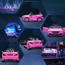 Macchina Elettrica per Bambini 12V con Licenza Mercedes SLC 300 Rosa