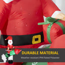 Babbo Natale Gonfiabile 154x76x183 cm con Missile e Luci LED