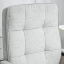 Sedia da Ufficio Ergonomica 63x70x102-112 cm Altezza Regolabile e Dondolo Grigio    