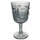 Set 6 Calici Vis à Vis Stones in Vetro VdE Tivoli 1996 Nero Grigio Trasparente