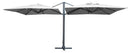 Ombrellone da Giardino Doppio 3x6m in Alluminio Bismarck Bianco