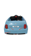 Macchina Elettrica per Bambini Licenza Fiat 500 12V con Telecomando Azzurro Seconda Scelta