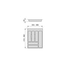 Portaposate Optima Universal M 450 Plastica Grigia Tecnoplastica Emuca