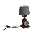 Lampada in resina cappello grigio idrante cm Ø22,5xh42