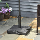 Base per Ombrellone da Giardino Ø41,5 cm 20 Kg in Plastica Nero