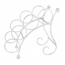 Portabottiglie Christopher Bianco Antico 36,5x19x33 h cm in Acciaio Bianco