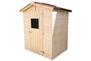 Casetta Box da Giardino 1,6x1,2 m con Pavimento in Legno Picea Massello 16mm Eden