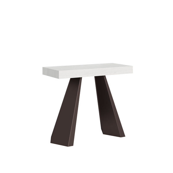 online Consolle Allungabile 90-300x40x77 cm in Nobilitato Bianco