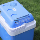 Frigo Portatile Elettrico per Auto 48W 40x30x43 cm 24L Bianco e Blu