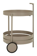 Carrello Saturno Tortora 40x49,5x61 cm in Metallo Grigio tortora      
