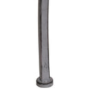 Panchina da Giardino Parco in Acciaio Grigio 86x56x80 cm 