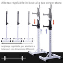 Supporto Bilanciere Porta Manubri per Pesistica Max 200kg 