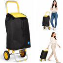 Carrello per la Spesa Poseidon Trolley con Rivestimento Termico 36x30x90 cm e Ruote Giallo      
