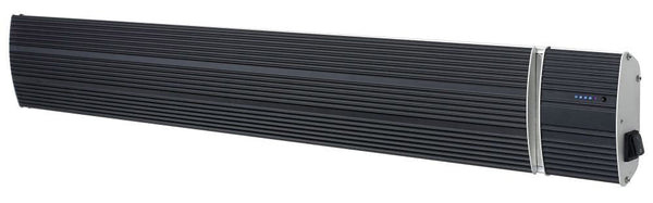 Stufa Elettrica ad Infrarossi da Parete Soffitto 104,5x17,7x6 cm 1500W con Telecomando Nero online