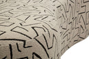 Divanetto Nairobi 176x91,5x69 cm in Compensato e Spugna e Poliestere Multicolor      