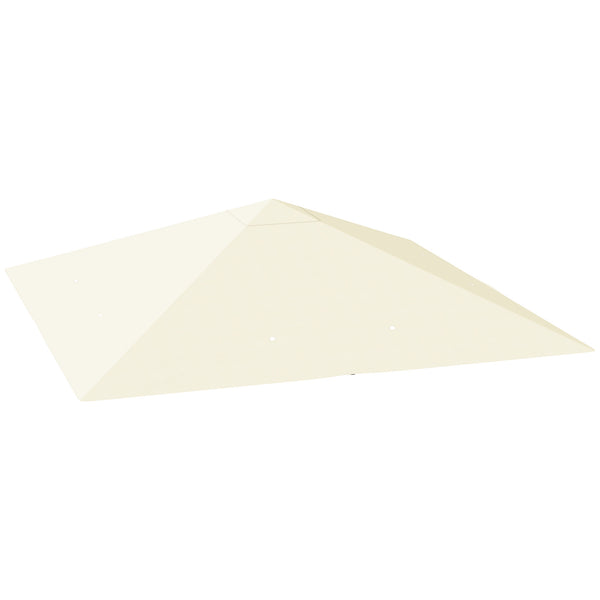 Copertura per Gazebo Pergola 298x298 cm con 8 Fori di Drenaggio in Tessuto Oxford 600D Bianco Crema sconto