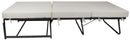 Pouf Letto Brandina con Materasso Pieghevole 78x78x47 cm Avalli Contract Grigio