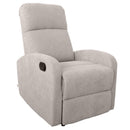 Poltrona Relax Reclinabile Manuale 75x65x101 cm in Tessuto Beige
